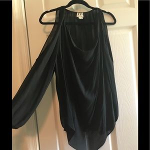 Haute Hippie black tunic blouse